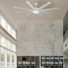 Ventilador de techo Abrila Grado blanco luz LED 198 cm