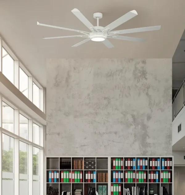 Ventilador de techo Abrila Grado blanco luz LED 198 cm