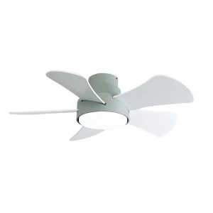 Ventilador de techo Abrila Gregario Verde luz LED 82 cm