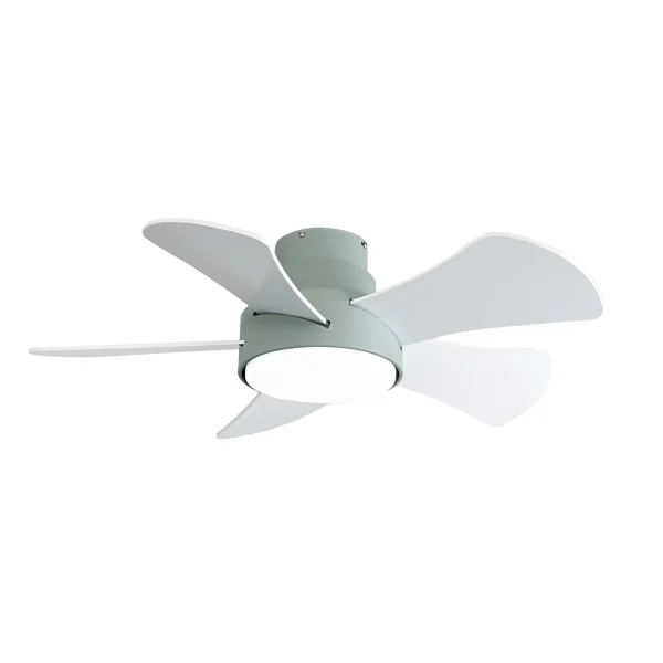 Ventilador de techo Abrila Gregario Verde luz LED 82 cm