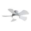 Ventilador de techo Abrila Gregario Gris luz LED 82 cm