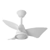 Ventilador de techo Abrila Jaguar blanco luz LED 96 cm
