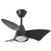 Ventilador de techo Abrila Jaguar negro luz LED 96 cm