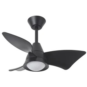 Ventilador de techo Abrila Jaguar negro luz LED 96 cm
