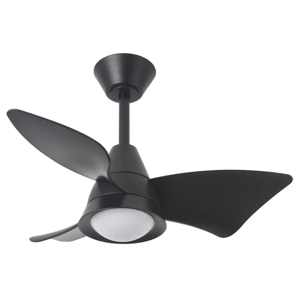 Ventilador de techo Abrila Jaguar negro luz LED 96 cm