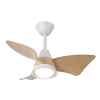 Ventilador de techo Abrila Jaguar blanco haya luz LED 96 cm