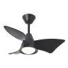 Ventilador de techo Abrila Jaguar negro luz LED 96 cm