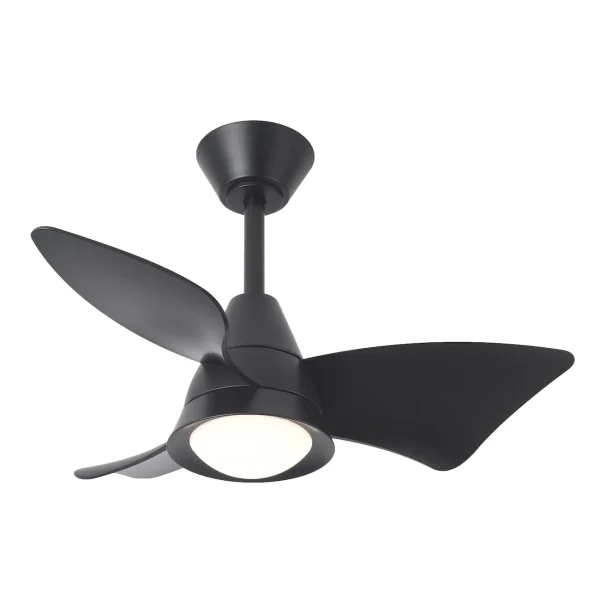 Ventilador de techo Abrila Jaguar negro luz LED 96 cm