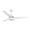 Ventilador de techo Abrila Jarama blanco luz LED 112 cm