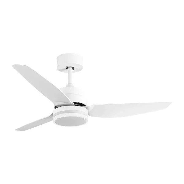 Ventilador de techo Abrila Jarama blanco luz LED 112 cm