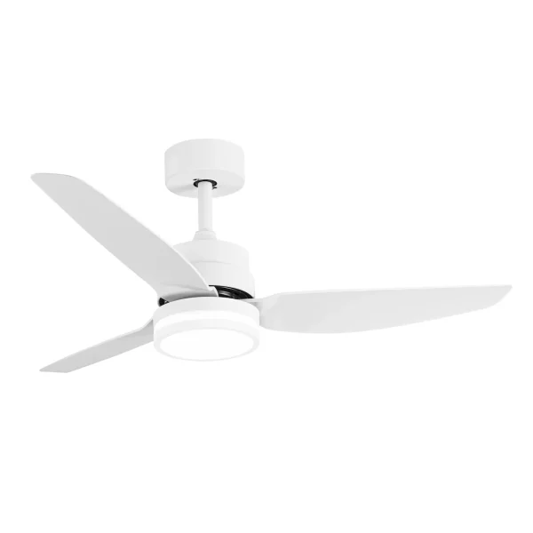 Ventilador de techo Abrila Jarama blanco luz LED 112 cm