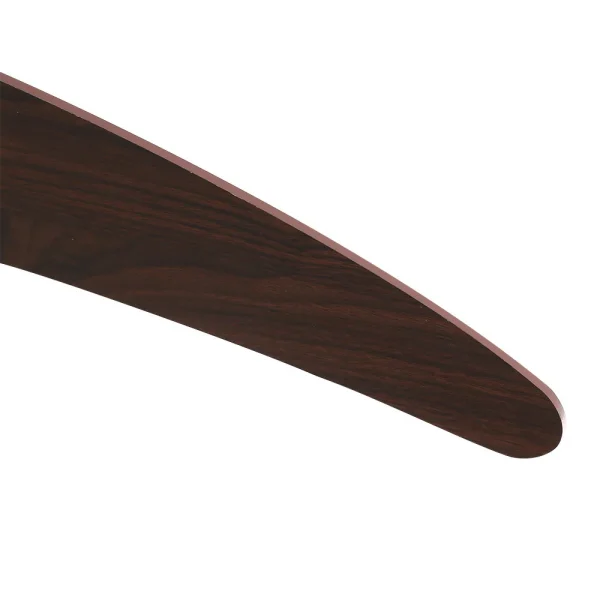 Ventilador de techo Abrila Klod cuero madera oscura con luz 117 cm