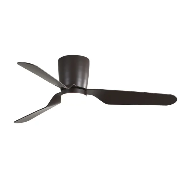 Ventilador de techo Abrila Kochi marrón luz LED 132 cm
