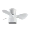 Ventilador de techo Abrila Kos blanco luz LED 60 cm