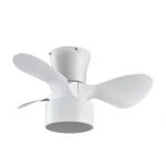 Ventilador de techo Abrila Kos blanco luz LED 60 cm