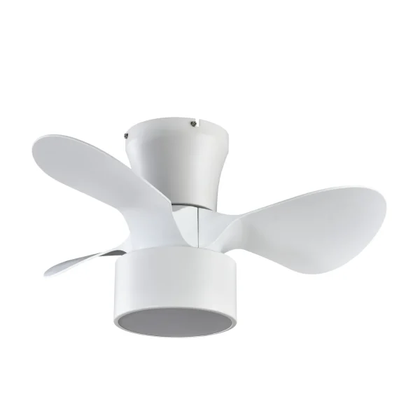 Ventilador de techo Abrila Kos blanco luz LED 60 cm