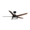 Ventilador Abrila de techo Lebeche marrón luz led