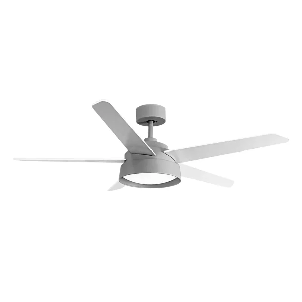 Ventilador de techo Abrila Lebeche Gris blanco haya LED 132 cm
