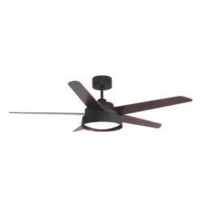 Ventilador de techo Abrila Lebeche luz led Marrón