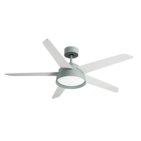 Ventilador de techo Abrila Lebeche Verde blanco haya LED 132 cm