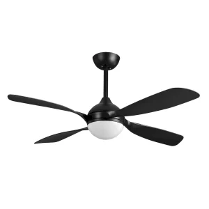 Ventilador de techo Abrila Livorno negro luz LED 132 cm