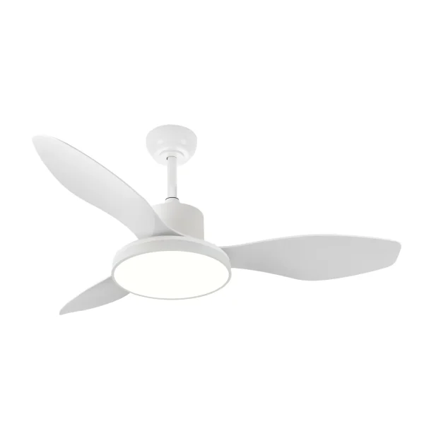 Ventilador de techo Abrila Mandala blanco luz LED 120 cm