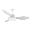 Ventilador de techo Abrila Mandala blanco luz LED 120 cm