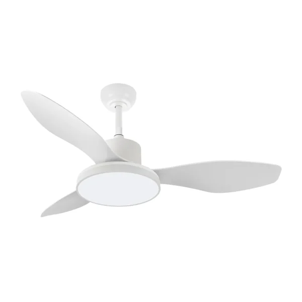 Ventilador de techo Abrila Mandala blanco luz LED 120 cm