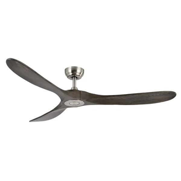 Ventilador de techo Abrila Marin níquel madera sin luz 152 cm
