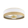 Ventilador de techo Abrila Olga blanco madera clara LED 70 cm