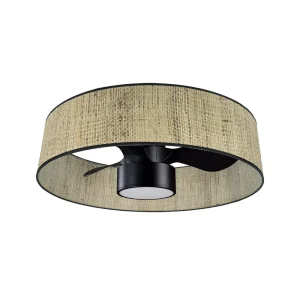 Ventilador de techo Abrila Natasha negro luz LED 70 cm
