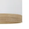 Ventilador de techo Abrila Olga blanco madera clara LED 70 cm