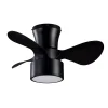 Ventilador de techo Abrila Olga negro madera LED 70 cm