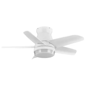 Ventilador de techo Abrila Neutron blanco luz LED 91 cm