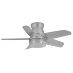 Ventilador de techo Abrila Neutron Plata Plata luz LED 91 cm