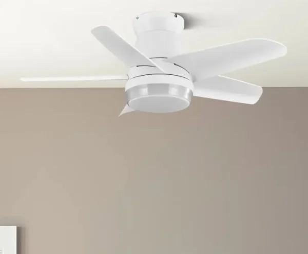Ventilador de techo Abrila Neutron blanco luz LED 91 cm