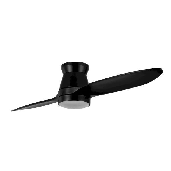 Ventilador de techo Abrila Nordic negro luz LED 132 cm