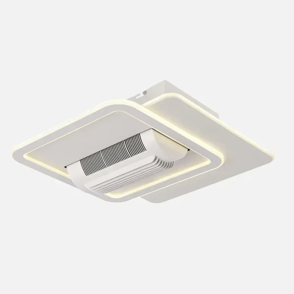 Ventilador de techo Abrila Obelisco blanco luz LED 48 cm