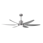 Ventilador de techo Abrila Otto níquel Plata luz LED 167 cm