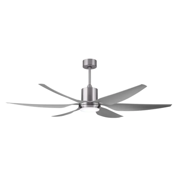 Ventilador de techo Abrila Otto níquel Plata luz LED 167 cm