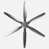 Ventilador de techo Abrila Otto níquel Plata luz LED 167 cm