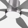 Ventilador de techo Abrila Otto níquel Plata luz LED 167 cm
