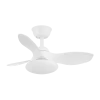 Ventilador de techo Abrila Paramo blanco luz LED 82 cm
