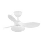 Ventilador de techo Abrila Paramo blanco luz LED 82 cm