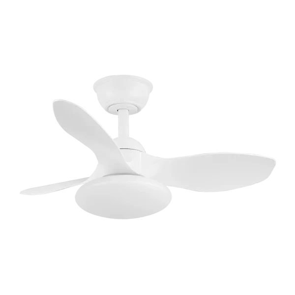 Ventilador de techo Abrila Paramo blanco luz LED 82 cm