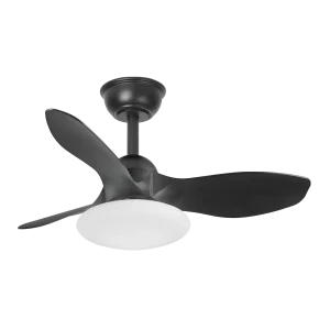 Ventilador de techo Abrila Paramo negro luz LED 82 cm