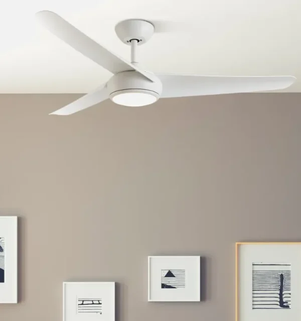 Ventilador de techo Abrila Patras blanco luz LED 131,2 cm