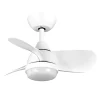 Ventilador de techo Abrila Pirdo blanco luz LED 60 cm