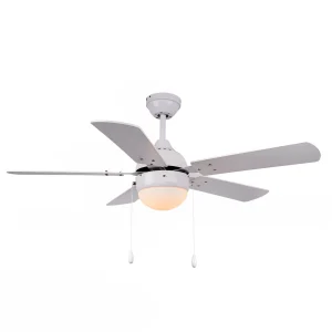 Ventilador de techo Abrila Pontia blanco con luz 107 cm