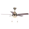 Ventilador de techo Abrila Pontia cuero cerezo - nogal luz 107 cm